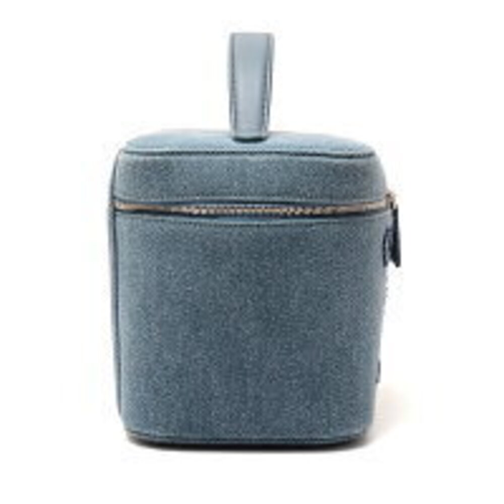 Chanel Deauville Vanity Bag Pouch Denim Sequins Blue - Picture 3 of 7